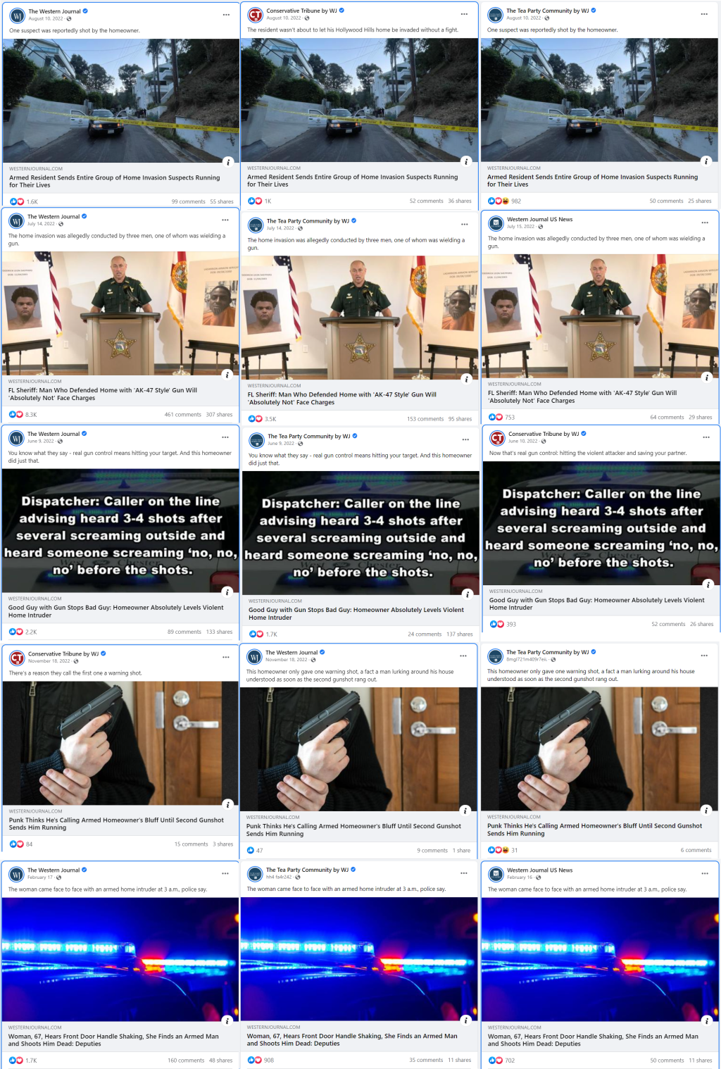 Western Journal home invasion collage